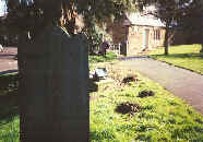 a view from the churchyard