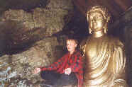 the gold buddha at Portmeirion