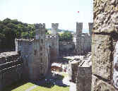 view from Caernarfon castle