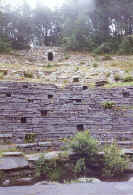 the amphitheatre seating terraces at Glynllifon, seen from the stage